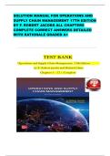 SOLUTION MANUAL FOR OPERATIONS AND SUPPLY CHAIN MANAGEMENT 17TH EDITION BY F&period; ROBERT JACOBS ALL CHAPTERS COMPLETE CORRECT ANSWERS DETAILED WITH RATIONALE GRADED A&plus;