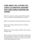 SCRIBE AMERICA FINAL OUTPATIENT 2026&NewLine;CLINICAL DOCUMENTATION ASSESSMENT&NewLine;STUDY GUIDE COMPLETE QUESTIONS AND&NewLine;ANSWERS