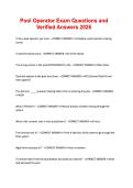 Pool Operator Exam Questions and Verified Answers 2026&period;