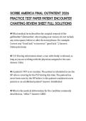 SCRIBE AMERICA FINAL OUTPATIENT 2026&NewLine;PRACTICE TEST PAPER PATIENT ENCOUNTER&NewLine;CHARTING REVIEW SHEET FULL SOLUTIONS