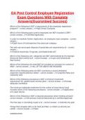 GA Pest Control Employee Registration Exam Practice Questions and Answers Complete Study Guide for Georgia Pest Control Licensing Exam Preparation