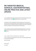 RN TARGETED MEDICAL &NewLine;SURGICAL GASTROINTESTINAL &NewLine;ONLINE PRACTICE 2026 LATEST &NewLine;UPDATE 
