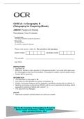 GCSE &lpar;9&ndash;1&rpar; Geography B&NewLine;&lpar;Geography for Enquiring Minds&rpar;&NewLine;J384&sol;02 People and Societ
