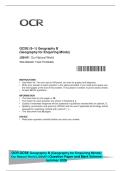 GCSE &lpar;9&ndash;1&rpar; Geography B&NewLine;&lpar;Geography for Enquiring Minds&rpar;&NewLine;J384&sol;01 Our Natural World