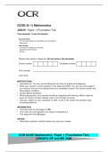 GCSE &lpar;9&ndash;1&rpar; Mathematics&NewLine;J560&sol;01 Paper 1 &lpar;Foundation Tier&rpar;