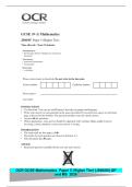 GCSE &lpar;9&ndash;1&rpar; Mathematics&NewLine;J560&sol;05 Paper 5 &lpar;Higher Tier