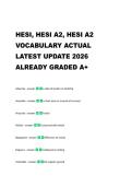 HESI ENTRANCE EXAM 2025&NewLine;2026 QUESTIONS AND &NewLine;ANSWERS 