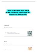CSCC BIO 2300 UNIT 1 PRACTICAL QUESTIONS WITH CORRECT ANSWERS