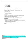 GCSE &lpar;9&ndash;1&rpar; Religious Studies &lpar;Short Course&rpar;&NewLine;J125&sol;01 Religion&comma; philosophy and ethics in the modern world&NewLine;