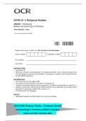 GCSE &lpar;9&ndash;1&rpar; Religious Studies&NewLine;J625&sol;01 Christianity&NewLine;Beliefs and teachings & Practices&NewLine;