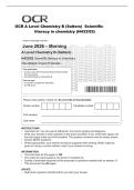 OCR A Level Chemistry B &lpar;Salters&rpar; Scientific&NewLine;literacy in chemistry &lpar;H433&sol;02&rpar;