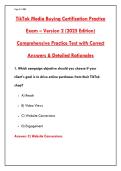 TIKTOK MEDIA BUYING CERTIFICATION EXAM WITH 200 REALISTIC QUESTIONS & RATIONALES &ndash; CAMPAIGN SETUP&comma; BIDDING&comma; CREATIVES&comma; TARGETING&comma; PIXEL & POLICIES