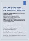 CrossFit Level 2 Trainer Certificate Course Exam &ndash; CrossFit&comma; Inc&period; &vert; 2026&sol;2027 54 Questions with Complete Solutions Study Guide