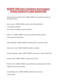 BUSFIN 3500 Exam 3 Questions And Answers &vert; Already Graded A&plus;&vert; Latest Update 2026