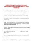 BUSFIN 3500 Legal Env of Bus &lpar;OSU&rpar; Exam 1 Questions And Answers&vert; Already Graded A&plus;&vert; Latest Update 2026