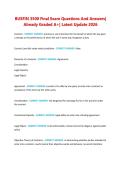 BUSFIN 3500 Final Exam Questions And Answers&vert; Already Graded A&plus;&vert; Latest Update 2026