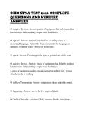 OHIO STNA TEST 2026 COMPLETE &NewLine;QUESTIONS AND VERIFIED &NewLine;ANSWERS 