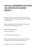 OPRE 3360 COMPREHENSIVE STUDY PAPER &NewLine;2026 QUESTIONS WITH ANSWERS &NewLine;GRADED A&plus; 