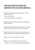 OPRE 3360 PRACTICE SCRIPT 2026 &NewLine;QUESTIONS WITH SOLUTIONS GRADED A&plus;