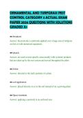 ORNAMENTAL AND TURFGRASS PEST &NewLine;CONTROL CATEGORY 3 ACTUAL EXAM &NewLine;PAPER 2026 QUESTIONS WITH SOLUTIONS &NewLine;GRADED A&plus;&NewLine;