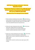 ASCP Molecular Biology Certification &sol; Molecular &NewLine;Diagnostics Practice &NewLine;Comprehensive Resource To Help You Ace 2026-2027 Exams &NewLine;Includes Frequently Tested Questions With ELABORATED &NewLine;100&percnt; Correct COMPLETE SOLUTIONS  &NewLine;Guaranteed Pass First Attempt&excl;&excl; Cu