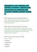 ORNAMENTAL AND TURFGRASS PEST &NewLine;CONTROL CATEGORY 3 CERTIFICATION &NewLine;EVALUATION 2026 QUESTIONS AND &NewLine;SOLUTIONS VERIFIED ANSWERS GRADED &NewLine;A&plus; 