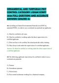 ORNAMENTAL AND TURFGRASS PEST &NewLine;CONTROL CATEGORY 3 EXAM SCRIPT &NewLine;2026 FULL QUESTIONS AND ACCURATE &NewLine;ANSWERS GRADED A&plus;
