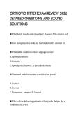 ORTHOTIC FITTER EXAM REVIEW 2026 &NewLine;DETAILED QUESTIONS AND SOLVED &NewLine;SOLUTIONS