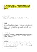WGU - C458 - HEALTH&comma; WELLNESS AND FITNESS EXAM WITH QUESTIONS AND ANSWERS&sol;STUDY GUIDE&NewLine;&NewLine;&NewLine;