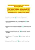 Molecular Biology Technologist &lpar;ASCP&rpar;&sol;Molecular &NewLine;Diagnostics Practice &NewLine;Comprehensive Resource To Help You Ace 2026-2027 &NewLine;Exams Includes Frequently Tested Questions With &NewLine;ELABORATED 100&percnt; Correct COMPLETE SOLUTIONS &NewLine;Guaranteed Pass First Attempt&excl;&excl; Curr