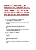 AAMI SCIENCE REVIEW AND AAMI&NewLine;COMPREHENSIVE SCIENCE REVIEW EXAM QUESTIONS AND CORRECT ANSWERS &lpar;VERIFIED ANSWERS&rpar; PLUS RATIONALES&NewLine;2026 Q&A &vert; INSTANT DOWNLOAD PDF&NewLine;