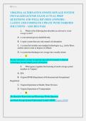VIRGINIA ALTERNATIVE ONSITE SEWAGE SYSTEM INSTALLER LICENSE EXAM ACTUAL PREP QUESTIONS AND WELL REVISED ANSWERS - LATEST AND COMPLETE UPDATE WITH VERIFIED SOLUTIONS &ndash; ASSURES PASS