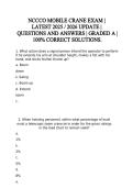 NCCCO Mobile Crane Exam Questions and Answers Study Guide for Operator Certification Preparation&NewLine;