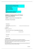 OCR GCSE Combined Science B J260&sol;04 Predicted Exam Paper 2026