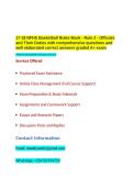 17-18 NFHS Basketball Rules Book - Rule 2 - Officials and Their Duties with comprehensive questions and well elaborated correct answers graded A&plus; exam&period;