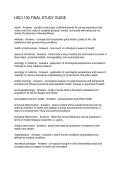 HSCI 130 FINAL STUDY GUIDE