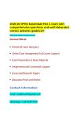 2025-26 NFHS Basketball Part 1 exam with comprehensive questions and well elaborated correct answers graded A&plus;&period;