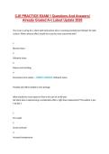 CJE PRACTICE EXAM 1 Questions And Answers &vert; Already Graded A&plus;&vert; Latest Update 2026