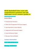 NFHS Basketball Rules Exam package deal