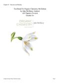 Test Bank For Organic Chemistry 9th Edition&NewLine;by John McMurry &lpar;Author&rpar;&NewLine;All Chapters Covered &NewLine;Graded A&plus;&NewLine;