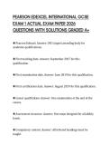 PEARSON EDEXCEL INTERNATIONAL GCSE &NewLine;EXAM 1 ACTUAL EXAM PAPER 2026 &NewLine;QUESTIONS WITH SOLUTIONS GRADED A&plus; 