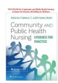 TEST BANK for Community and Public Health Nursing&colon; Evidence for Practice 4th Edition by DeMarco