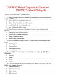 CURRENT Medical Diagnosis and Treatment &NewLine;2026&sol;2027 Testbank&sol;Studyguide