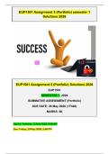 EUP1501 Assignment 5 &lpar;Portfolio&rpar; Semeter 1 Solutions 2026