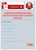 Utah Master Esthetician State Written Exam Questions & Answers 2026&ndash;2027 &lpar;NIC Theory Prep Guide&rpar;
