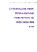 Advanced Practice Nursing&colon; Essential Knowledge for the Profession 3rd Edition Denisco Test Bank &NewLine;