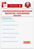 Utah Master Esthetician Written Exam Practice Test &plus; Study Resources 2026 2027