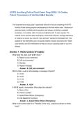 NYPD Auxiliary Police Final Exam Prep 2026&colon; 10-Codes&comma; Patrol Procedures & Verified Q&A Bundle