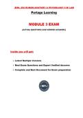 BIOL 252 Module 3 Exam &lpar;3 Versions&comma; Latest-2026&sol;2027&rpar; &sol; BIOL252 Module 3 Exam &sol; BIOL 252 Exam 3 &sol; BIOL252 Exam 3&colon; Human Anatomy & Physiology II W&sol; Lab&colon; Portage Learning &vert;100&percnt; Verified and Correct Q & A&vert;