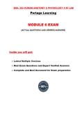 BIOL 252 Module 6 Exam &lpar;3 Versions&comma; Latest-2026&sol;2027&rpar; &sol; BIOL252 Module 6 Exam &sol; BIOL 252 Exam 6 &sol; BIOL252 Exam 6&colon; Human Anatomy & Physiology II W&sol; Lab&colon; Portage Learning &vert;100&percnt; Verified and Correct Q & A&vert;